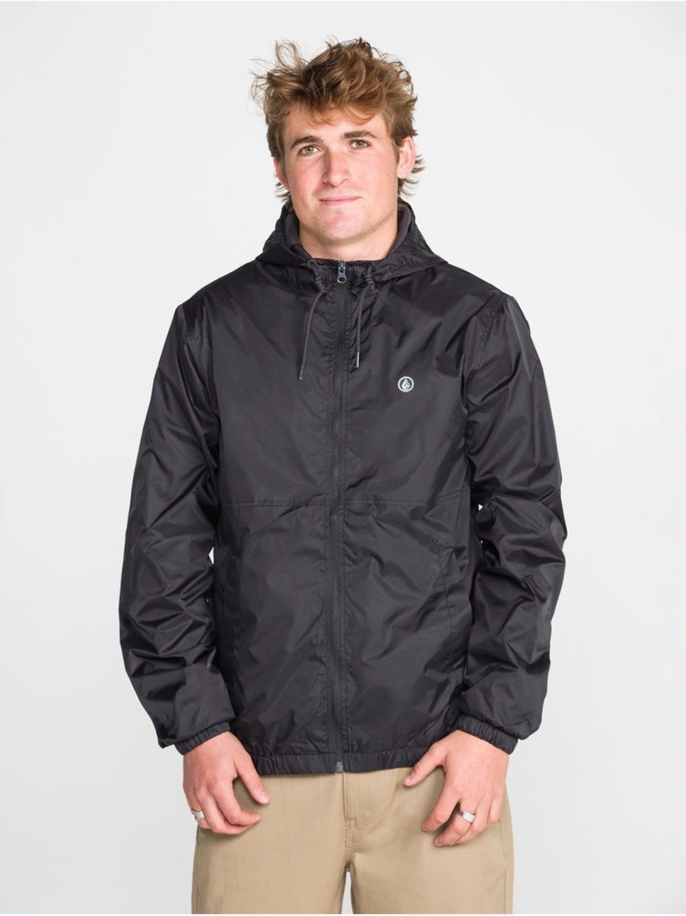 Volcom Men's Ermont Hooded Windbreaker Jacket size L